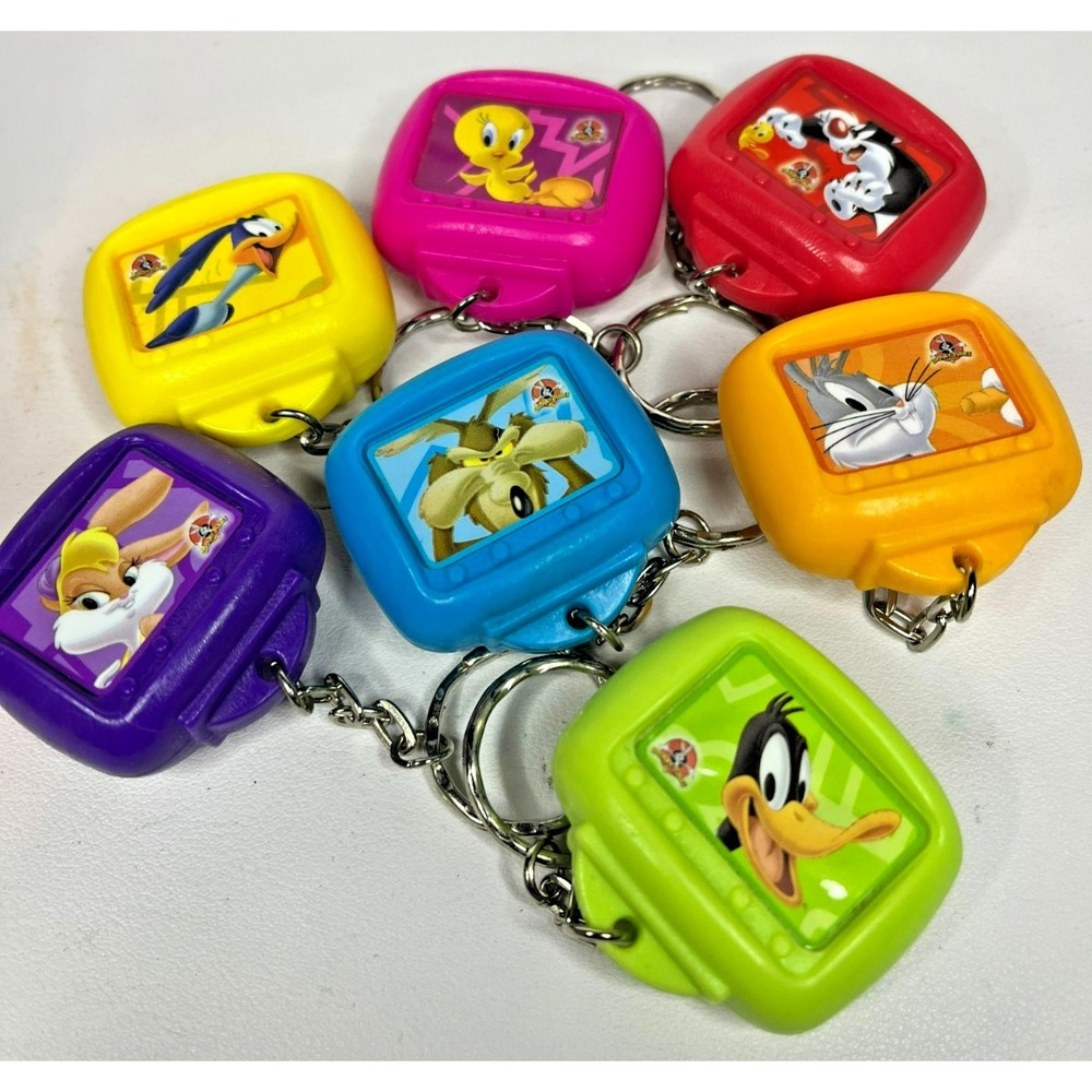 Lot of 7 Warner Bros Looney Tunes Cartoon Animation Key Chains